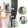 Child Proof Refrigerator Lock NiceTCU 5-Pack White 3M Adhesive-2