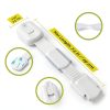 Child Safety Strap Locks Wappa Cabinet Locks 10 Pack with 3M Adhesive-3
