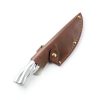 6 Inch Leather Knife Sheath, Japanese Knife Cover for Matsato Huusk Knives, Professional Chef Kitchen Knives Protector, Hunting Outdoor Camping Gear for Men Women, Soft Leather Sheath-5