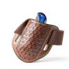 Handmade Leather Knife Sheath for Trapper Knives, Brown, SOGO KNIVES-3
