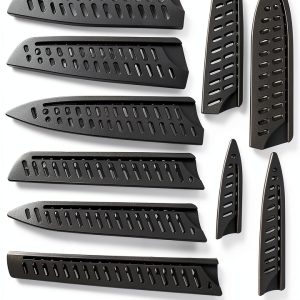 10-Pack Black Knife Sheaths for Kitchen Knives - Universal Protective-0