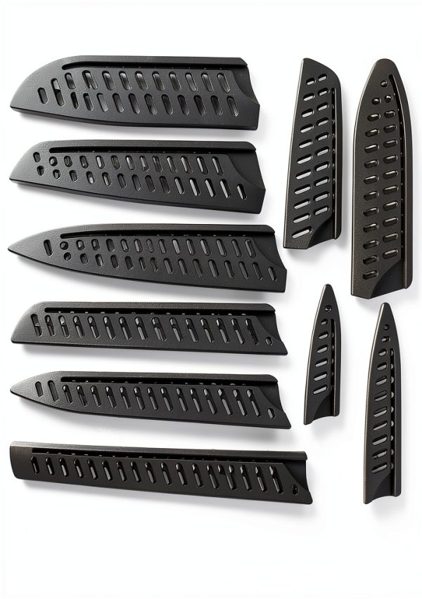 10-Pack Black Knife Sheaths for Kitchen Knives - Universal Protective-0