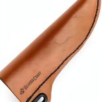 BeaverCraft Knife Leather Sheath SH1 6" x 2.4" - Genuine Leather Case for Fixed Blade Knives - Brown Knife Sheath - Knives Holster Fits up to 3.5"-0