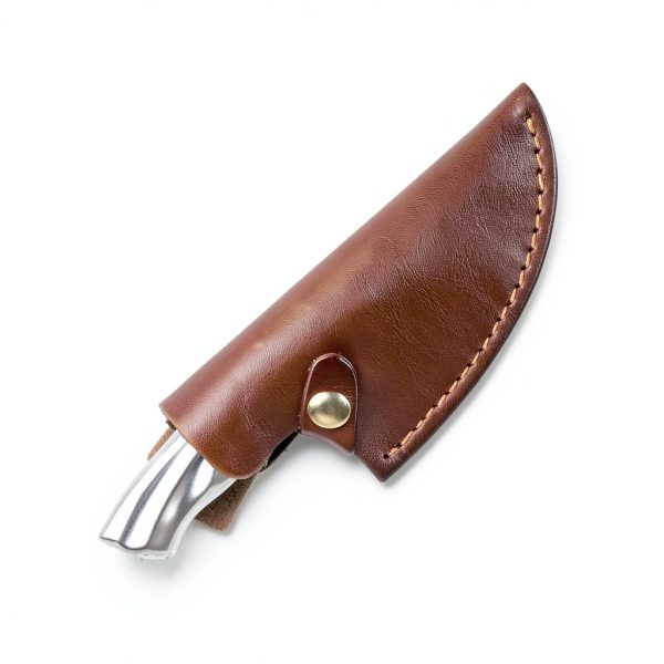 6 Inch Leather Knife Sheath for Matsato Knives, Universal Brown-1