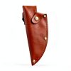 6 Inch Leather Knife Sheath, Japanese Knife Cover for Matsato Huusk Knives, Professional Chef Kitchen Knives Protector, Hunting Outdoor Camping Gear for Men Women, Soft Leather Sheath-6