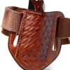 Handmade Leather Knife Sheath for Trapper Knives, Brown, SOGO KNIVES-4