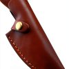 6 Inch Leather Knife Sheath for Matsato Knives, Universal Brown-5