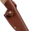 6 Inch Leather Knife Sheath, Japanese Knife Cover for Matsato Huusk Knives, Professional Chef Kitchen Knives Protector, Hunting Outdoor Camping Gear for Men Women, Soft Leather Sheath-3