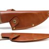 6 Inch Leather Knife Sheath, Japanese Knife Cover for Matsato Huusk Knives, Professional Chef Kitchen Knives Protector, Hunting Outdoor Camping Gear for Men Women, Soft Leather Sheath-4