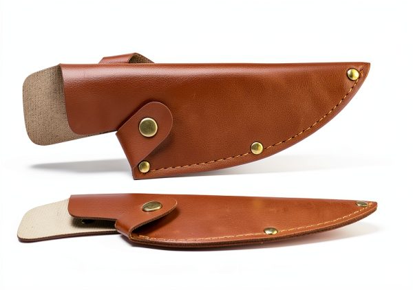 6 Inch Leather Knife Sheath, Japanese Knife Cover for Matsato Huusk Knives, Professional Chef Kitchen Knives Protector, Hunting Outdoor Camping Gear for Men Women, Soft Leather Sheath-4