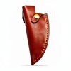 6 Inch Leather Knife Sheath for Matsato Knives, Universal Brown-6