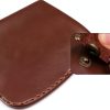 6 Inch Leather Knife Sheath for Matsato Knives, Universal Brown-3