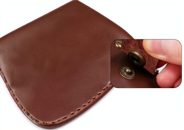 6 Inch Leather Knife Sheath for Matsato Knives, Universal Brown-3