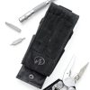 LEATHERMAN, MOLLE Compatible Large Nylon Sheath with Pockets for Multitools, Made in the USA, Fits 4" and 4.5" Tools - Black-1