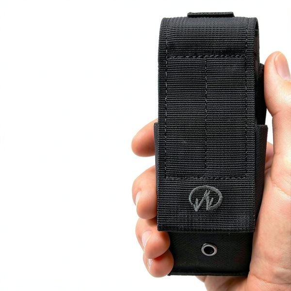 LEATHERMAN, MOLLE Compatible Large Nylon Sheath with Pockets for Multitools, Made in the USA, Fits 4" and 4.5" Tools - Black-3
