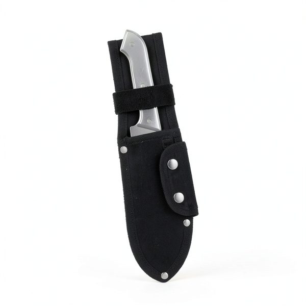 Universal Knife Sheath,Oxford Chef Knife Sheaths for Fixed Blade Knives, Knife Scabbard Cover, Shop Knife Sheath Knives Sleeves Case Edge Guards Blade Protectors for Outdoor (Black, 5.5 x 2 Inch)-6
