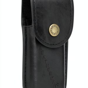 LEATHERMAN Premium Heritage Snap Sheath for Multi-Tools, Black, Medium-0
