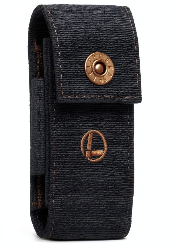 Leatherman Nylon Sheath Black Bronze Stitching for Multi-Tool-0